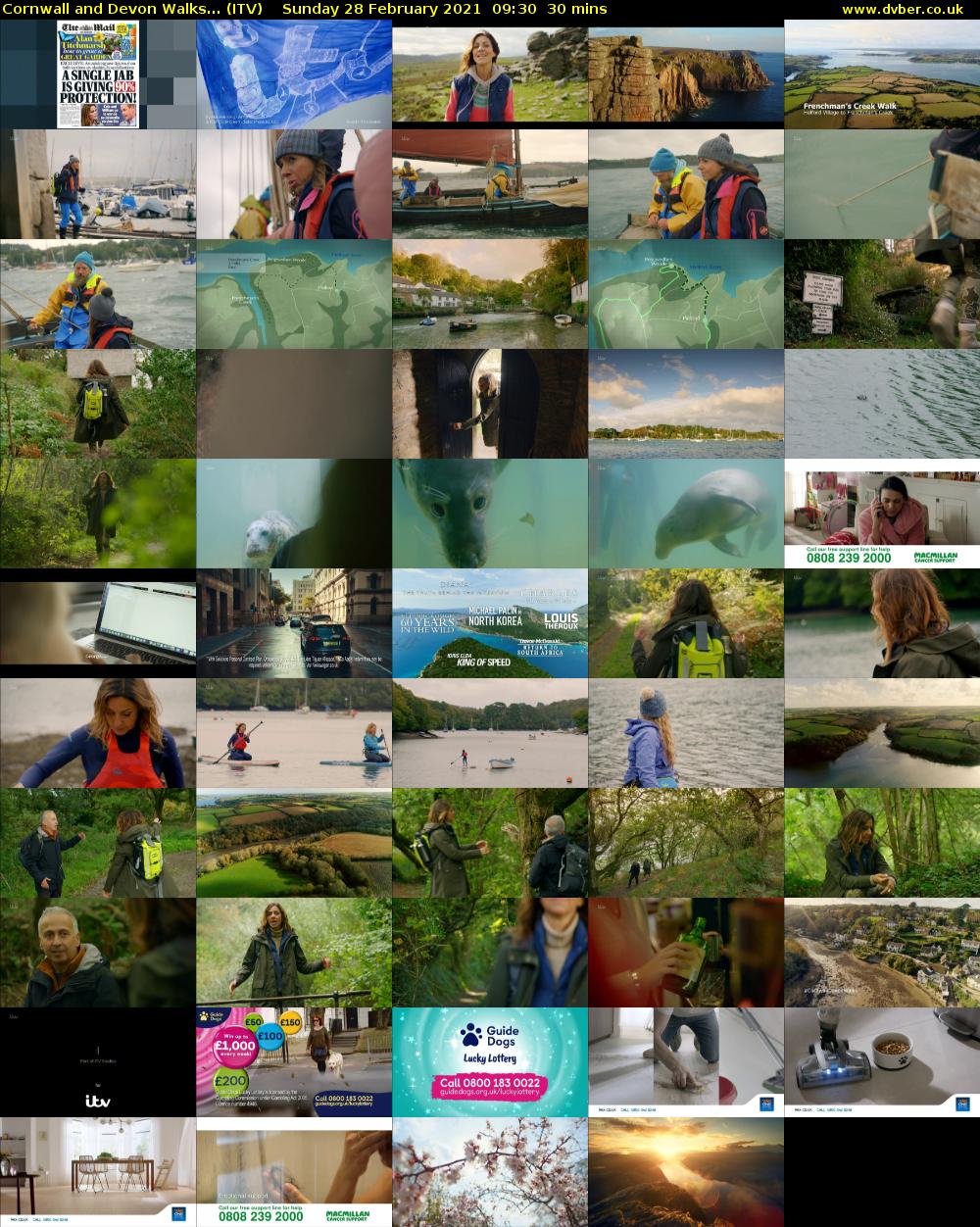Cornwall and Devon Walks... (ITV) Sunday 28 February 2021 09:30 - 10:00