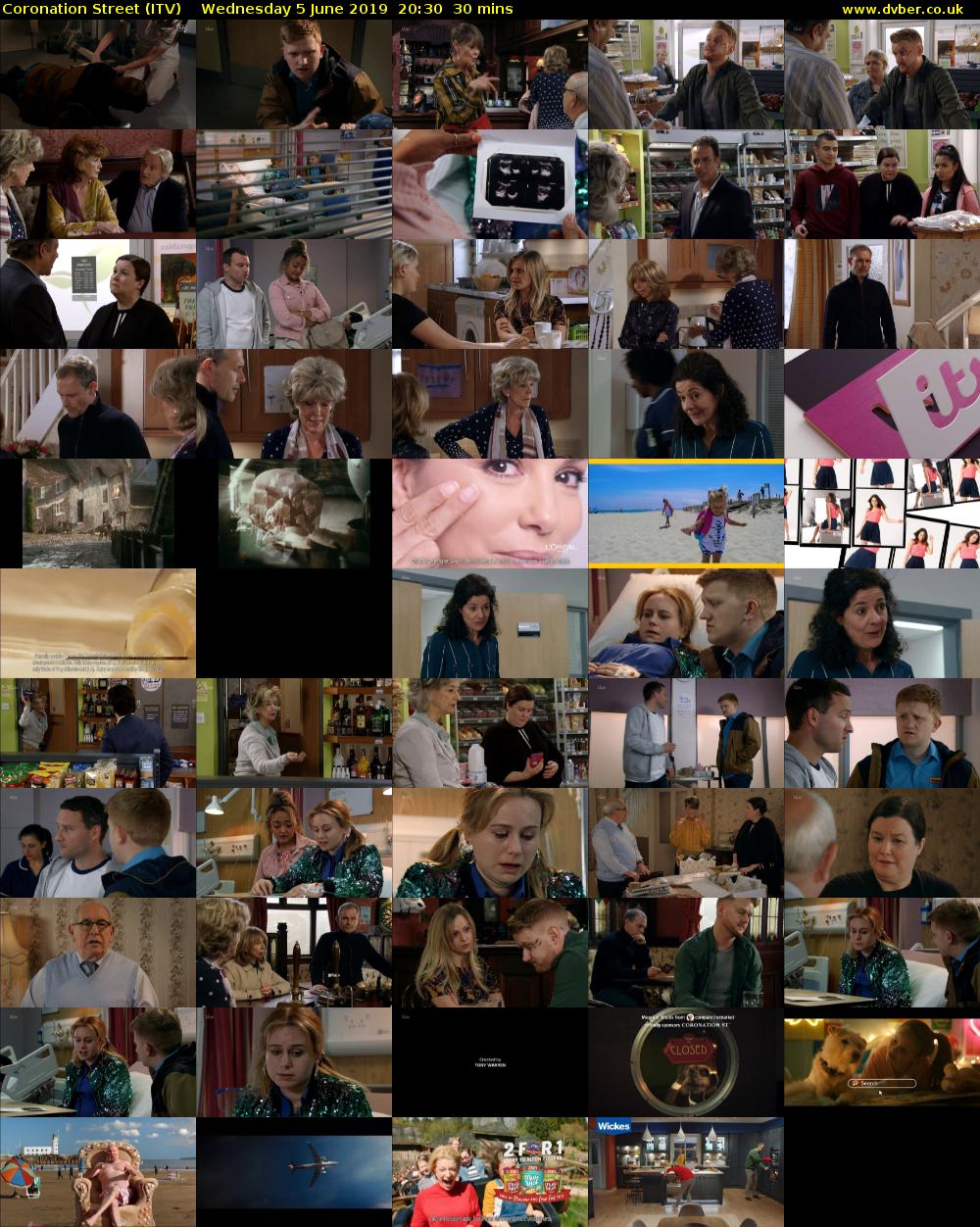 Coronation Street (ITV) Wednesday 5 June 2019 20:30 - 21:00