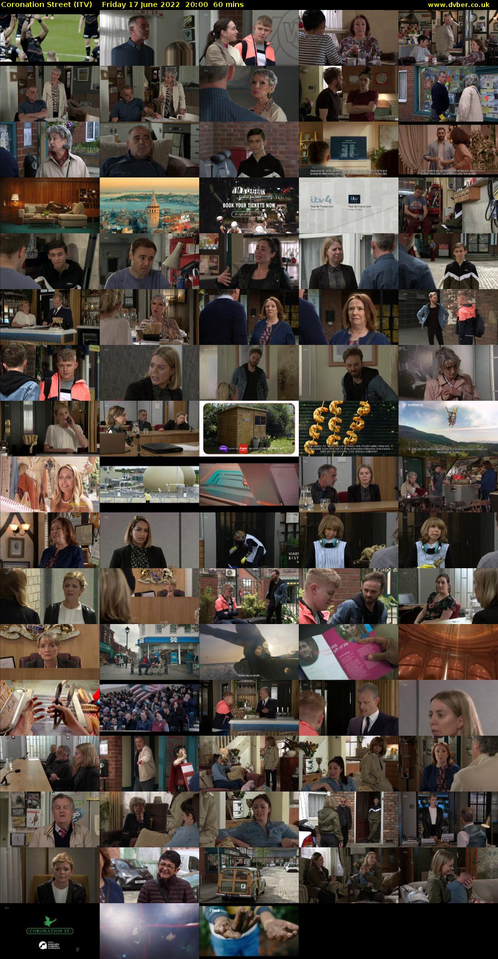 Coronation Street (ITV) Friday 17 June 2022 20:00 - 21:00