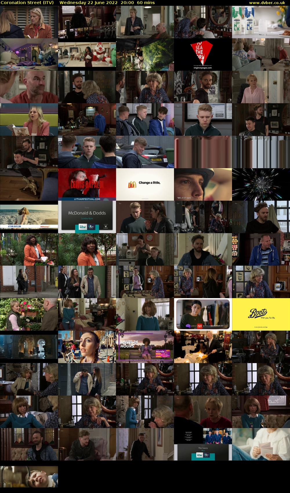 Coronation Street (ITV) Wednesday 22 June 2022 20:00 - 21:00