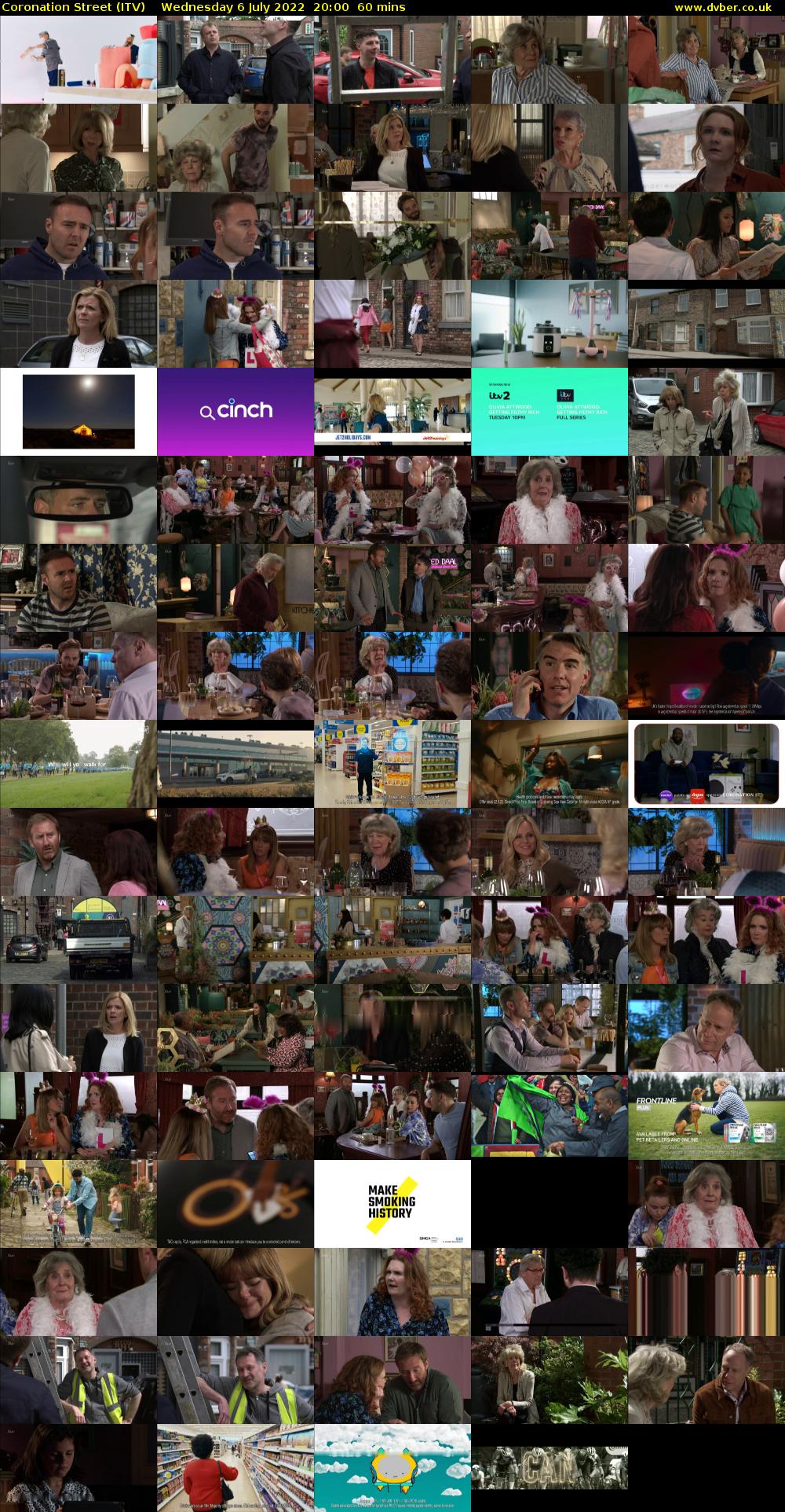 Coronation Street (ITV) Wednesday 6 July 2022 20:00 - 21:00