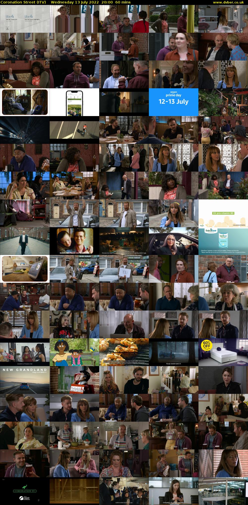 Coronation Street (ITV) Wednesday 13 July 2022 20:00 - 21:00