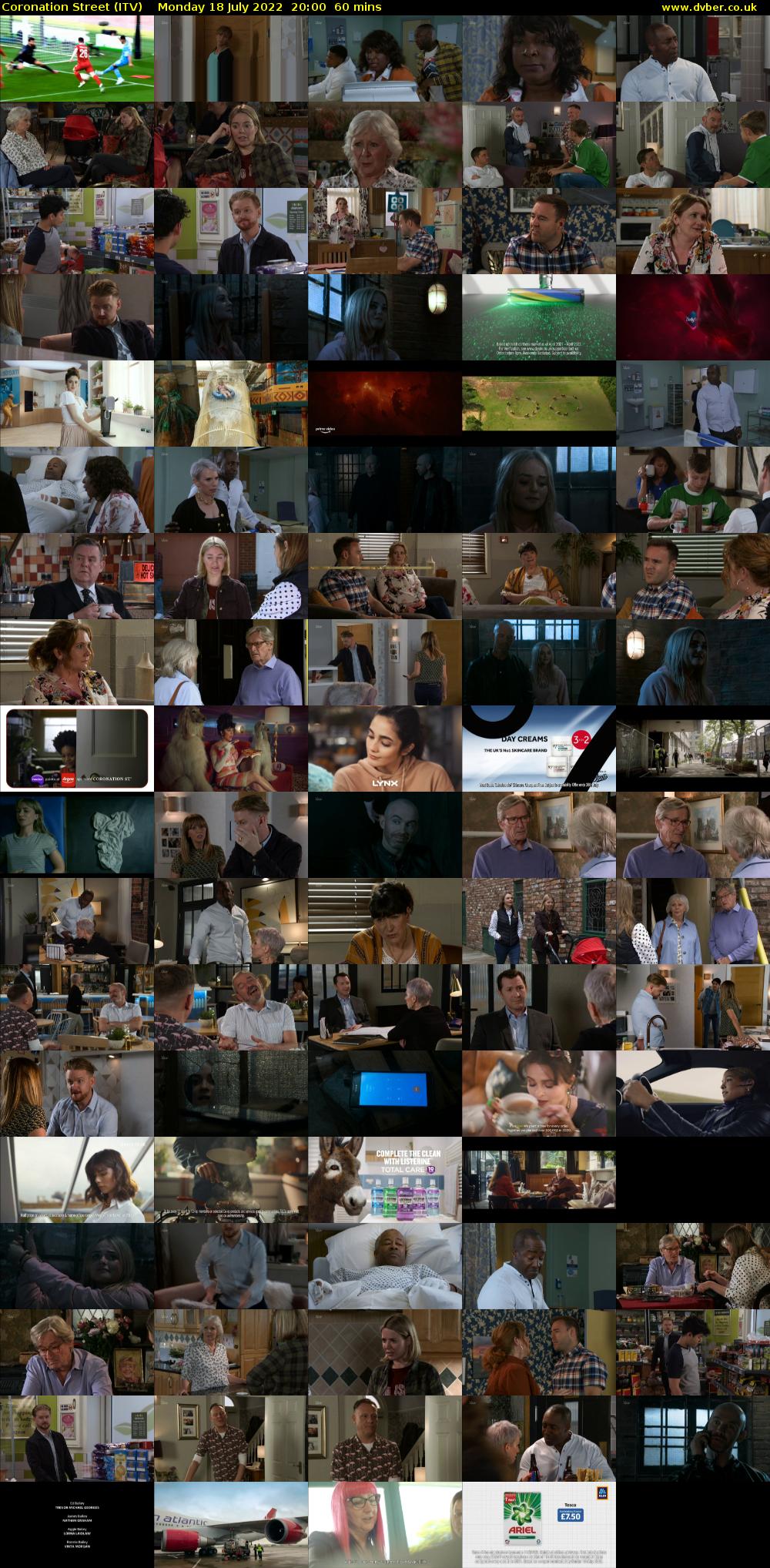 Coronation Street (ITV) Monday 18 July 2022 20:00 - 21:00