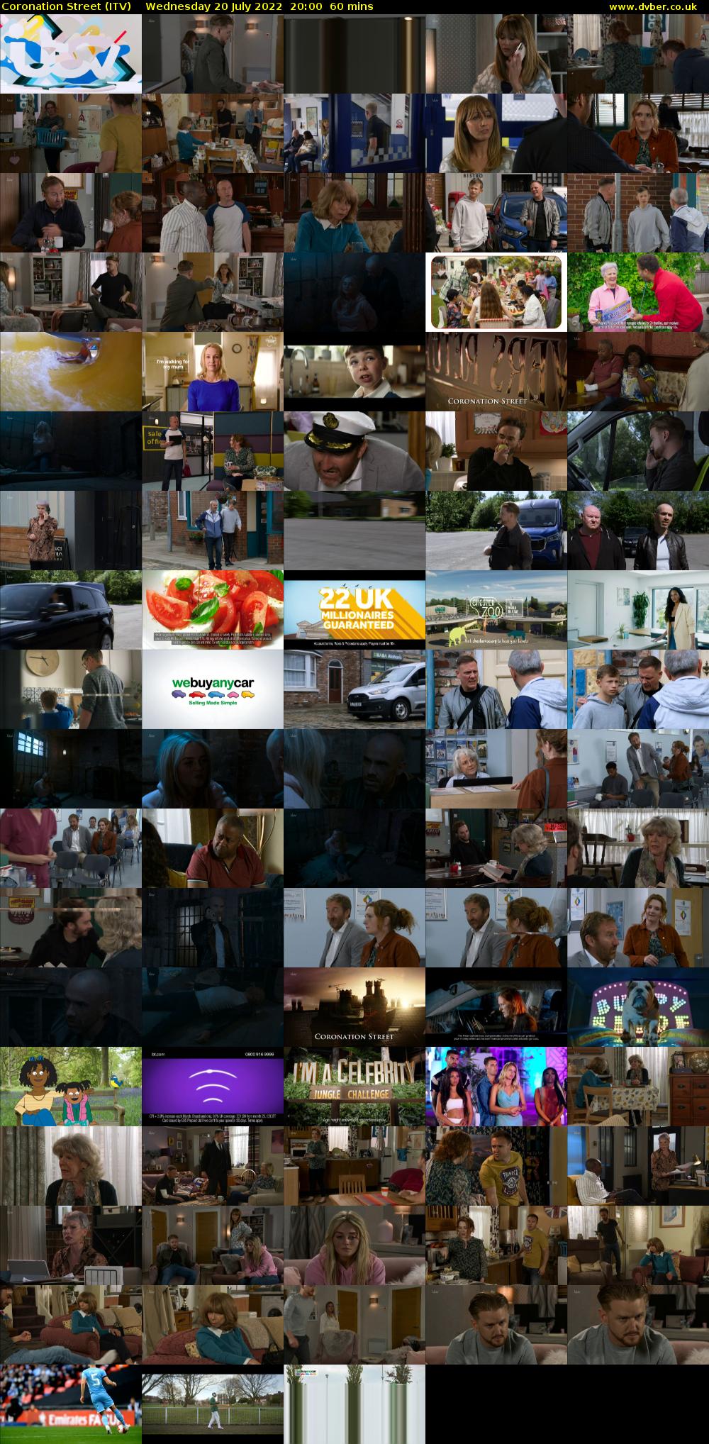 Coronation Street (ITV) Wednesday 20 July 2022 20:00 - 21:00