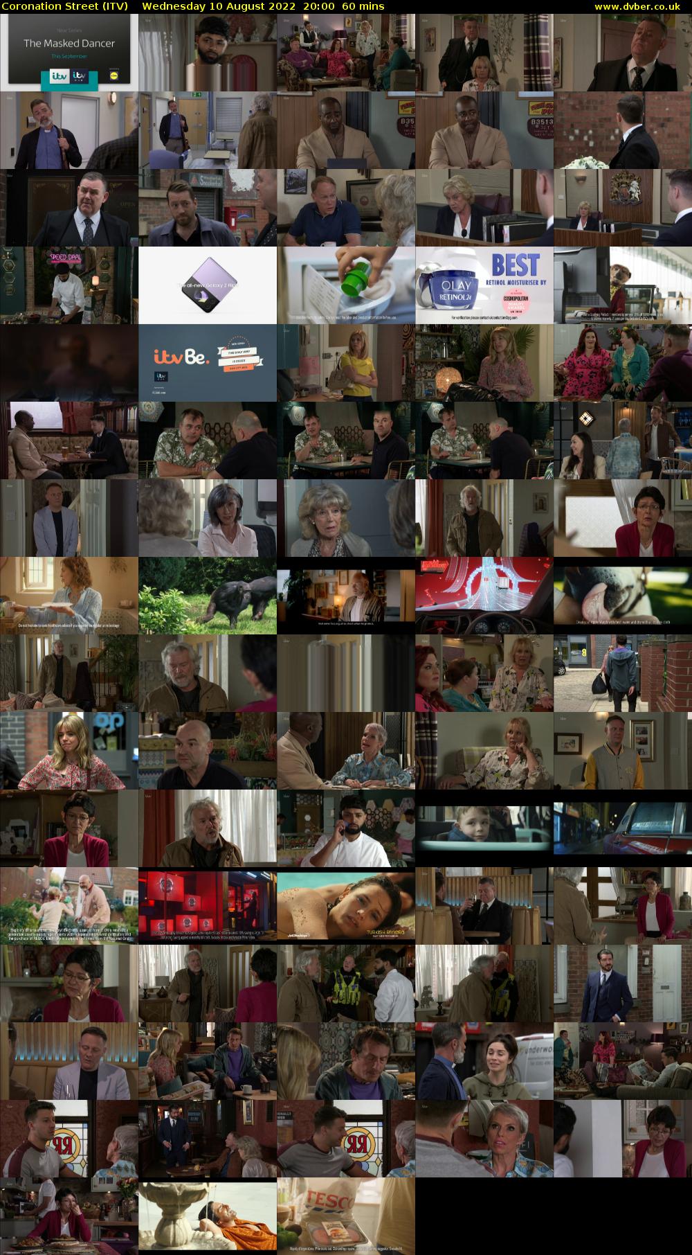 Coronation Street (ITV) Wednesday 10 August 2022 20:00 - 21:00