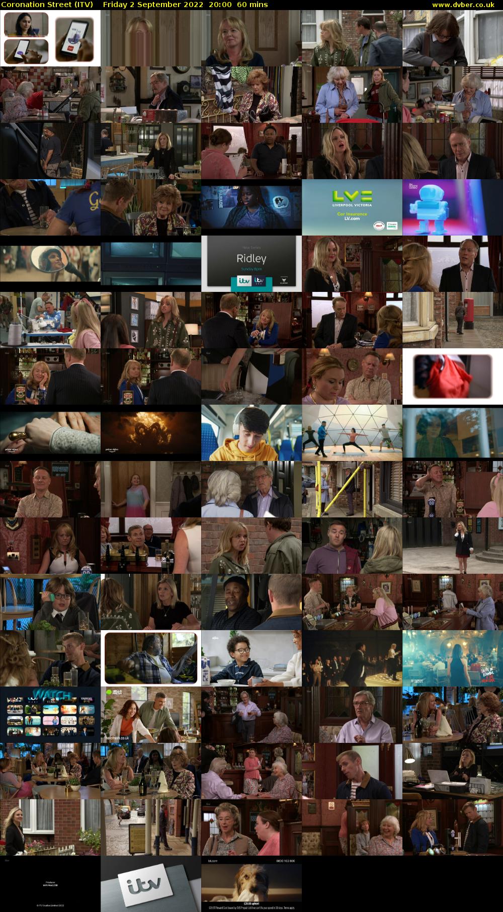 Coronation Street (ITV) Friday 2 September 2022 20:00 - 21:00