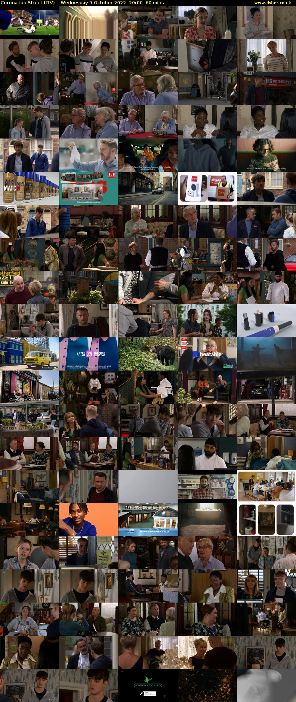 Coronation Street (ITV) Wednesday 5 October 2022 20:00 - 21:00
