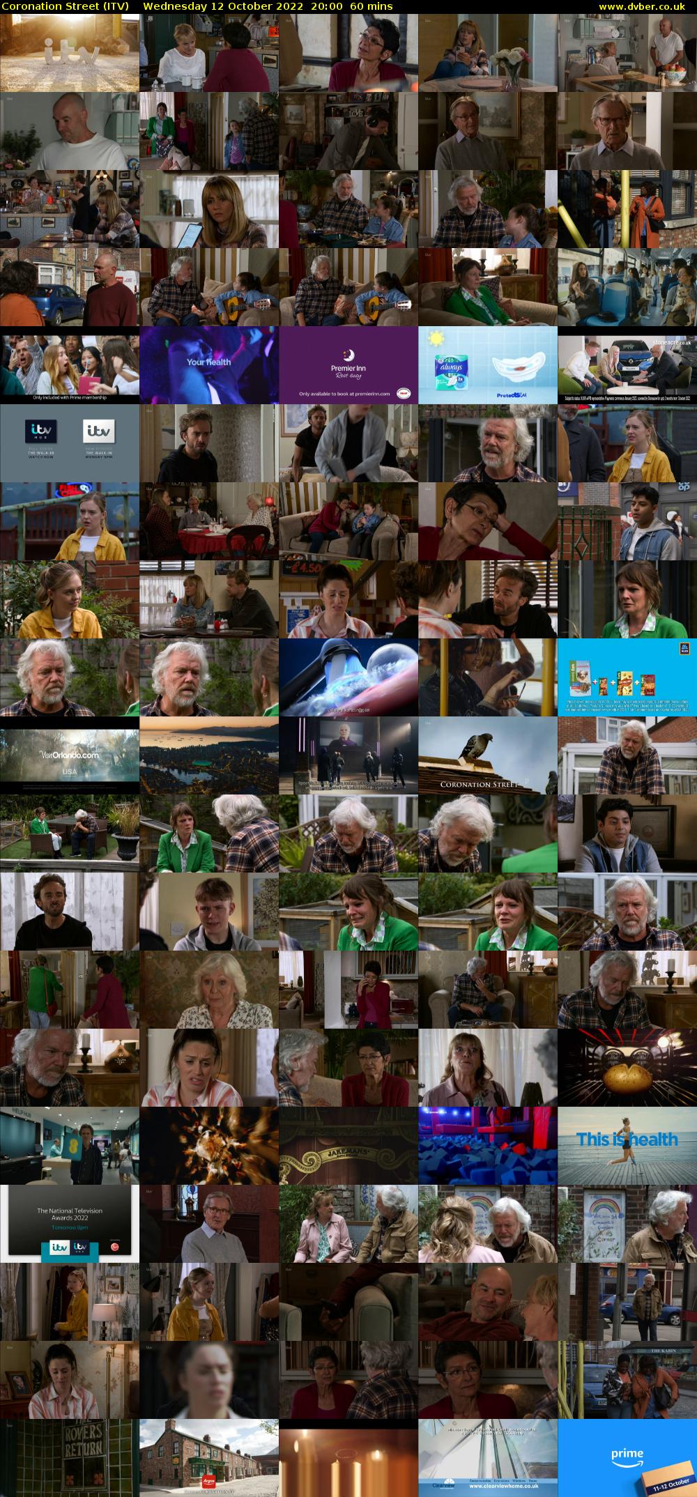 Coronation Street (ITV) Wednesday 12 October 2022 20:00 - 21:00