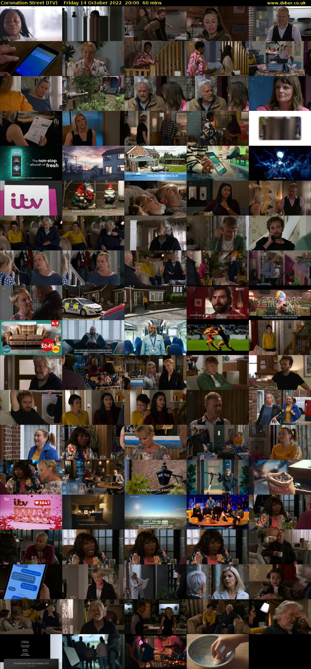 Coronation Street (ITV) Friday 14 October 2022 20:00 - 21:00