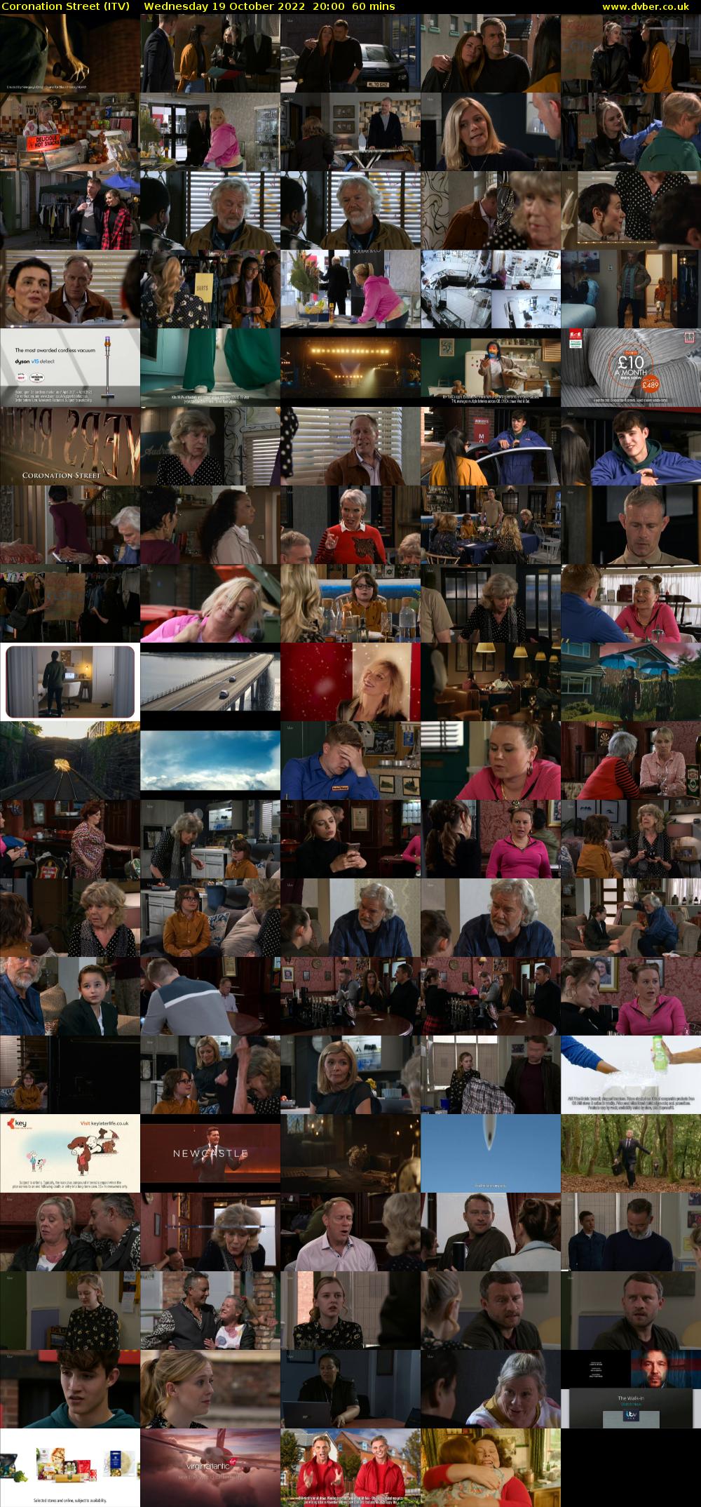 Coronation Street (ITV) Wednesday 19 October 2022 20:00 - 21:00
