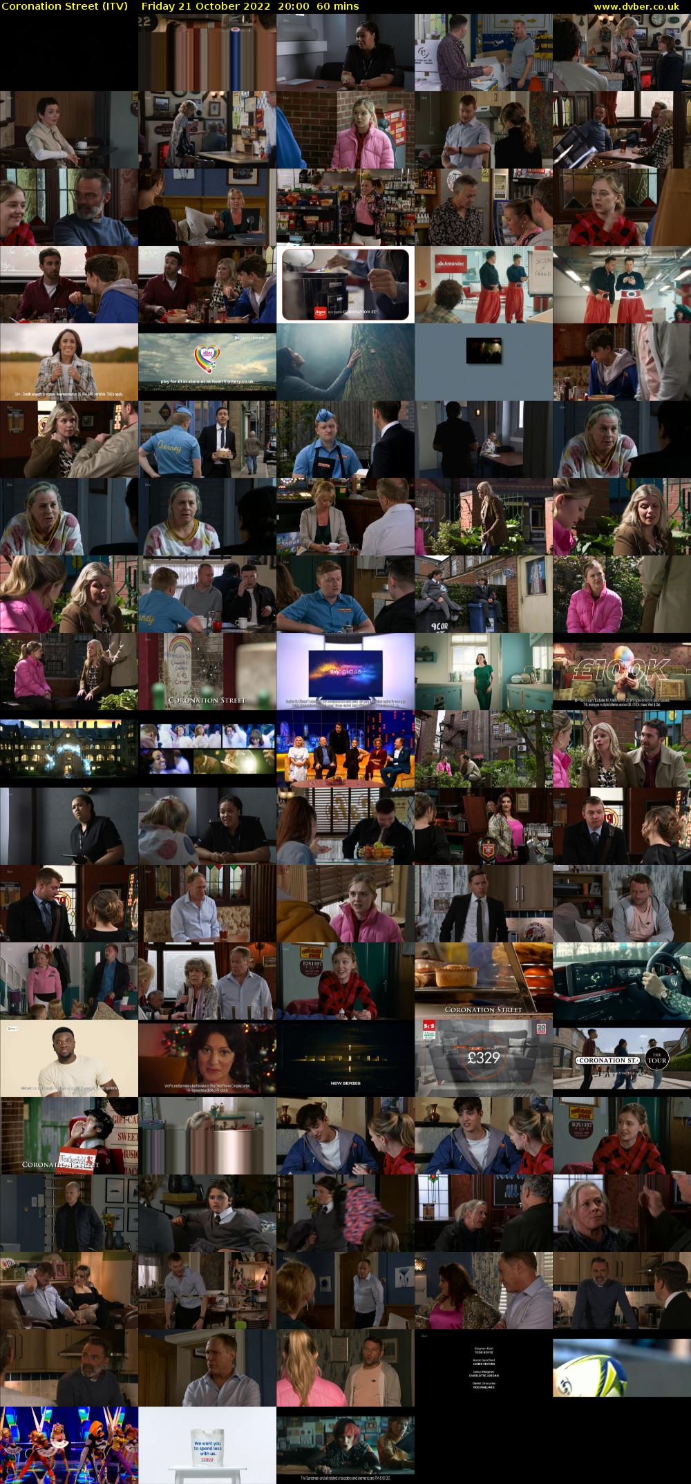 Coronation Street (ITV) Friday 21 October 2022 20:00 - 21:00