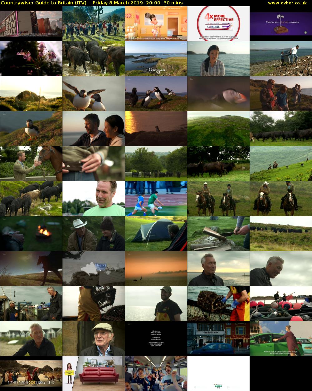 Countrywise: Guide to Britain (ITV) Friday 8 March 2019 20:00 - 20:30