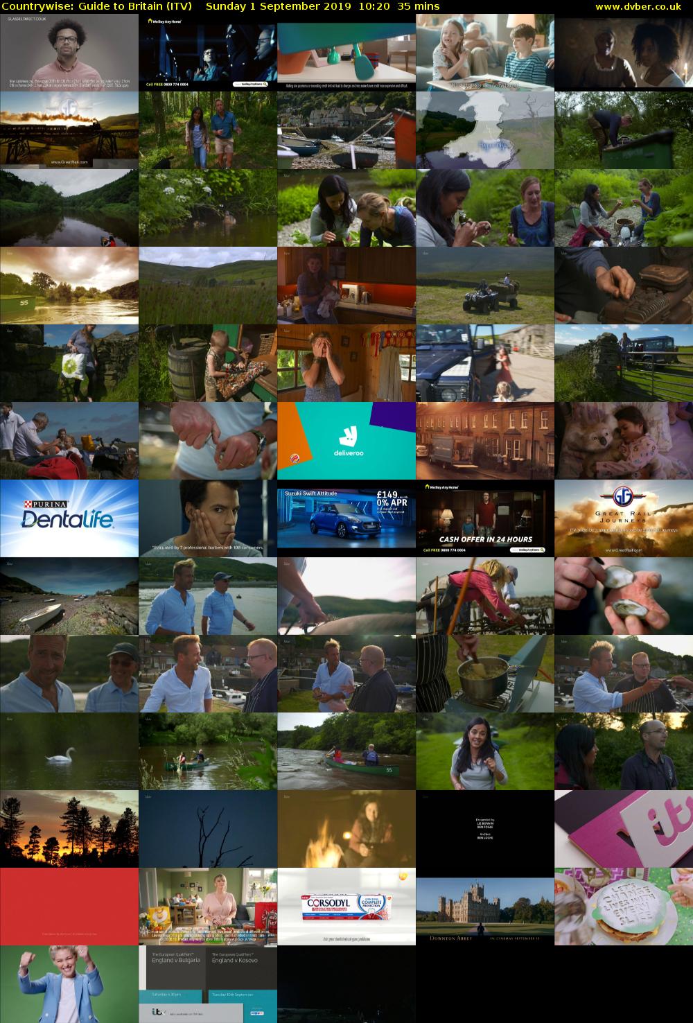 Countrywise: Guide to Britain (ITV) Sunday 1 September 2019 10:20 - 10:55