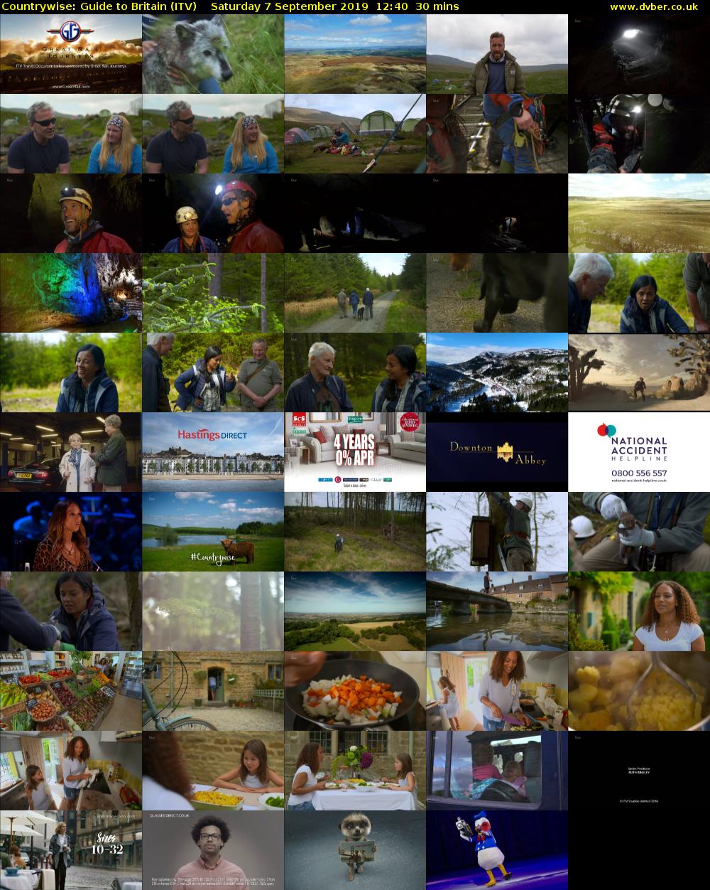 Countrywise: Guide to Britain (ITV) Saturday 7 September 2019 12:40 - 13:10