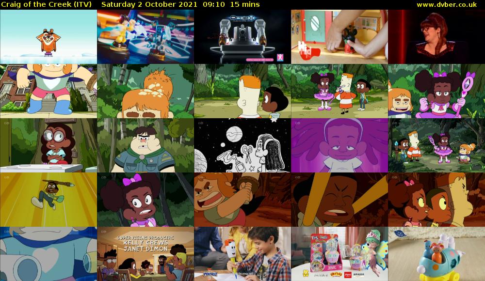 Craig of the Creek (ITV) Saturday 2 October 2021 09:10 - 09:25