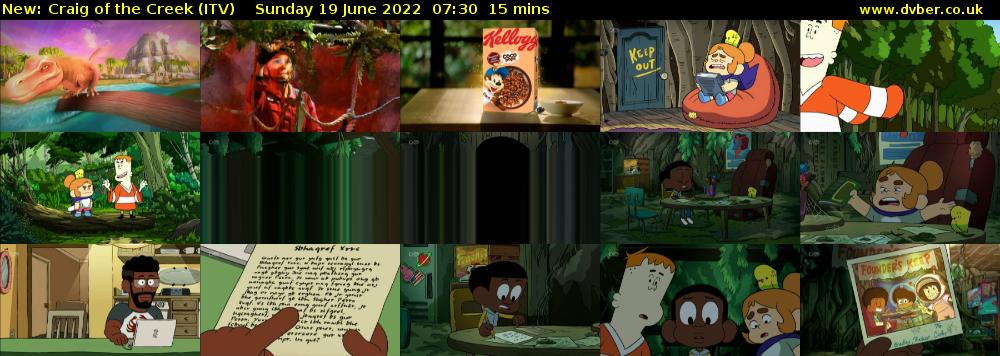 Craig of the Creek (ITV) Sunday 19 June 2022 07:30 - 07:45