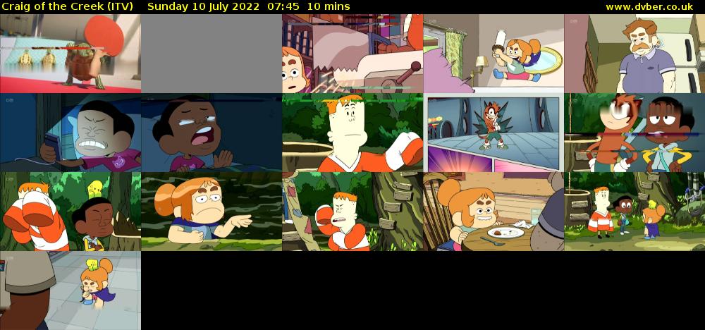 Craig of the Creek (ITV) Sunday 10 July 2022 07:45 - 07:55