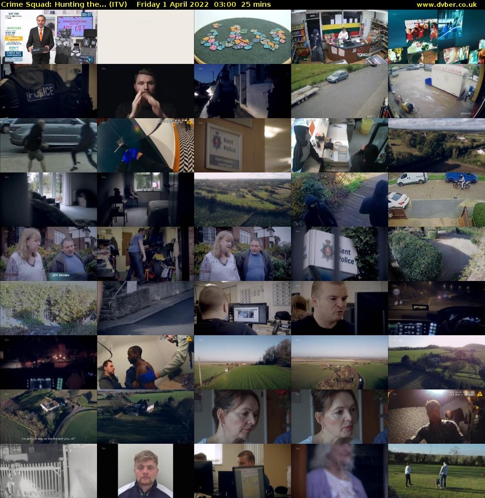 Crime Squad: Hunting the... (ITV) Friday 1 April 2022 03:00 - 03:25