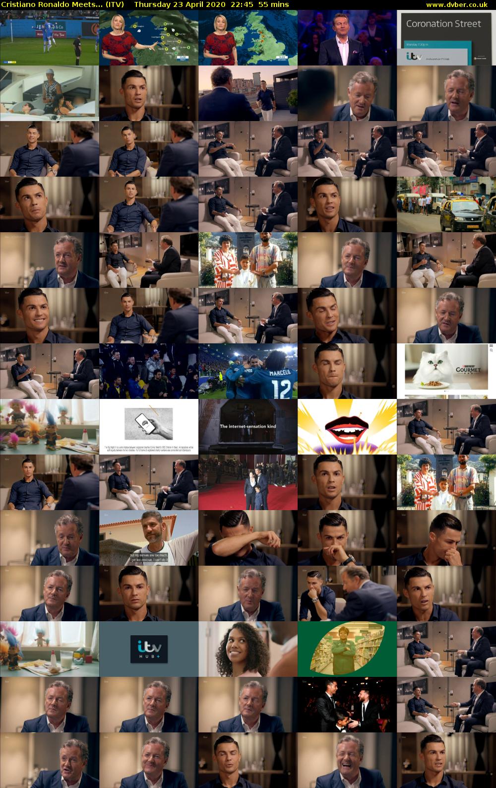 Cristiano Ronaldo Meets... (ITV) Thursday 23 April 2020 22:45 - 23:40
