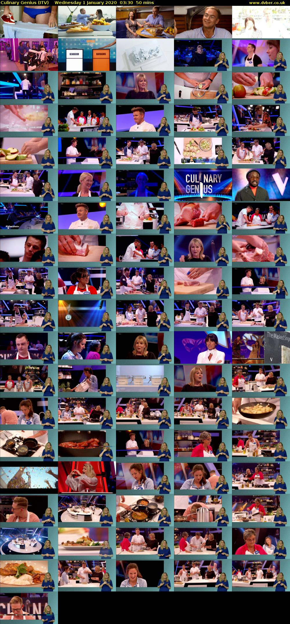 Culinary Genius (ITV) Wednesday 1 January 2020 03:30 - 04:20