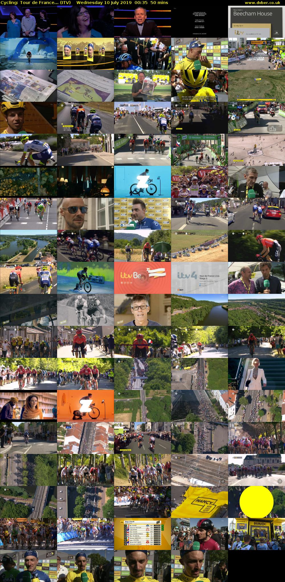 Cycling: Tour de France... (ITV) Wednesday 10 July 2019 00:35 - 01:25