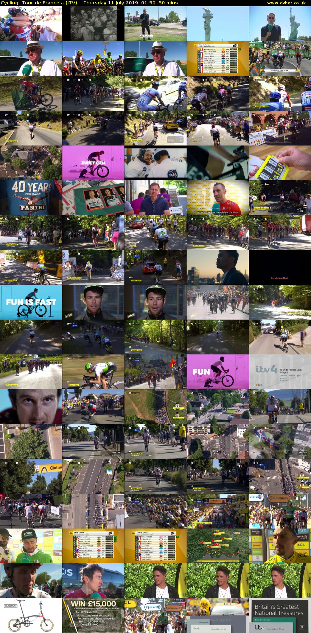 Cycling: Tour de France... (ITV) Thursday 11 July 2019 01:50 - 02:40