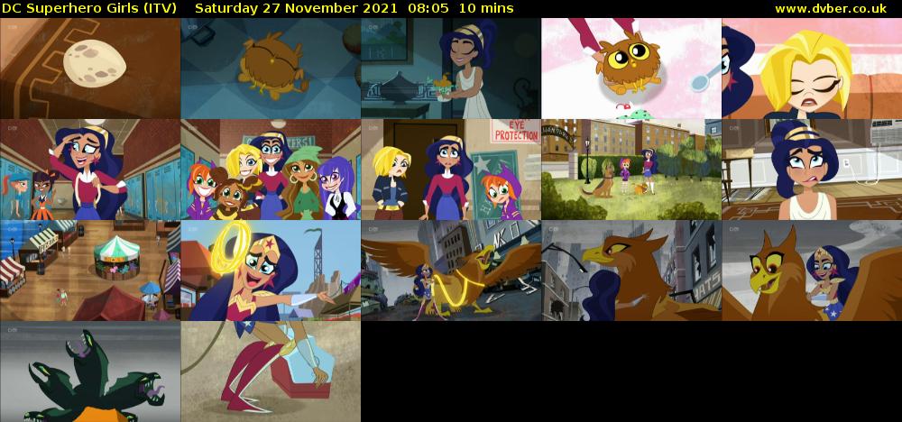 DC Superhero Girls (ITV) Saturday 27 November 2021 08:05 - 08:15