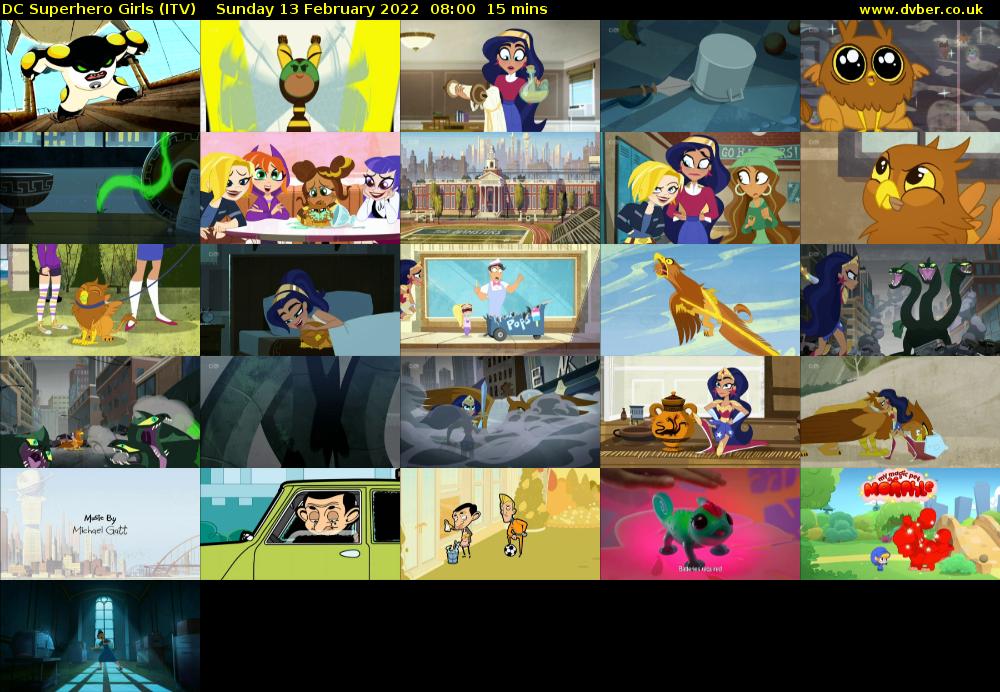 DC Superhero Girls (ITV) Sunday 13 February 2022 08:00 - 08:15