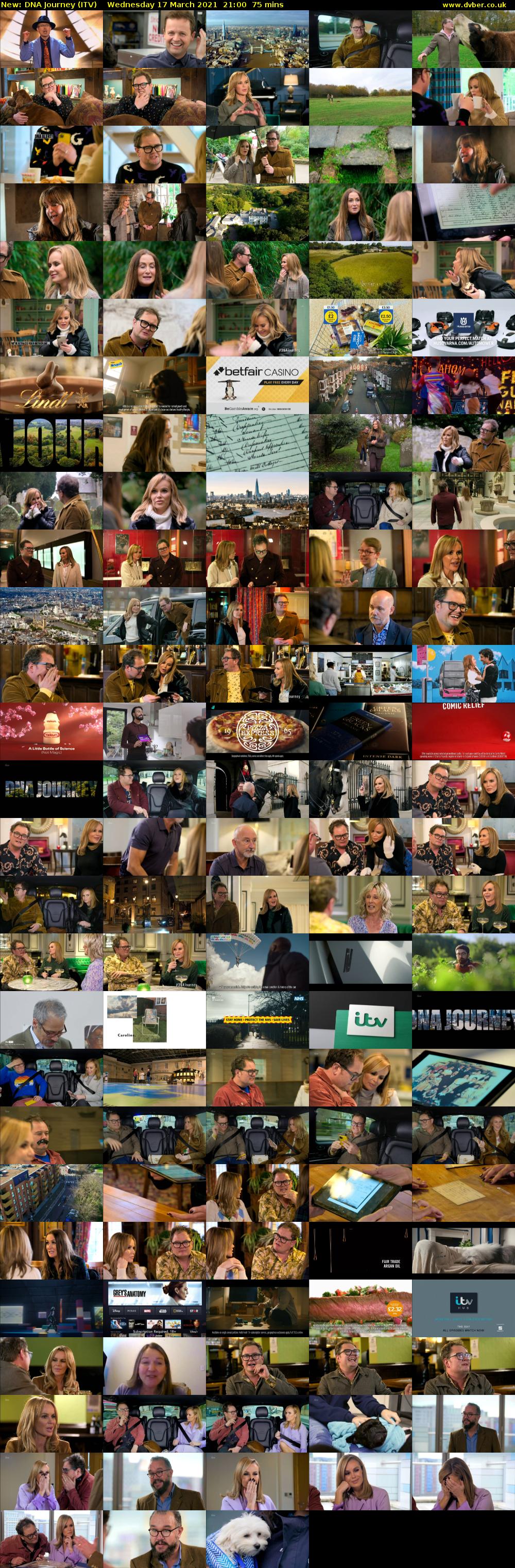 DNA Journey (ITV) Wednesday 17 March 2021 21:00 - 22:15