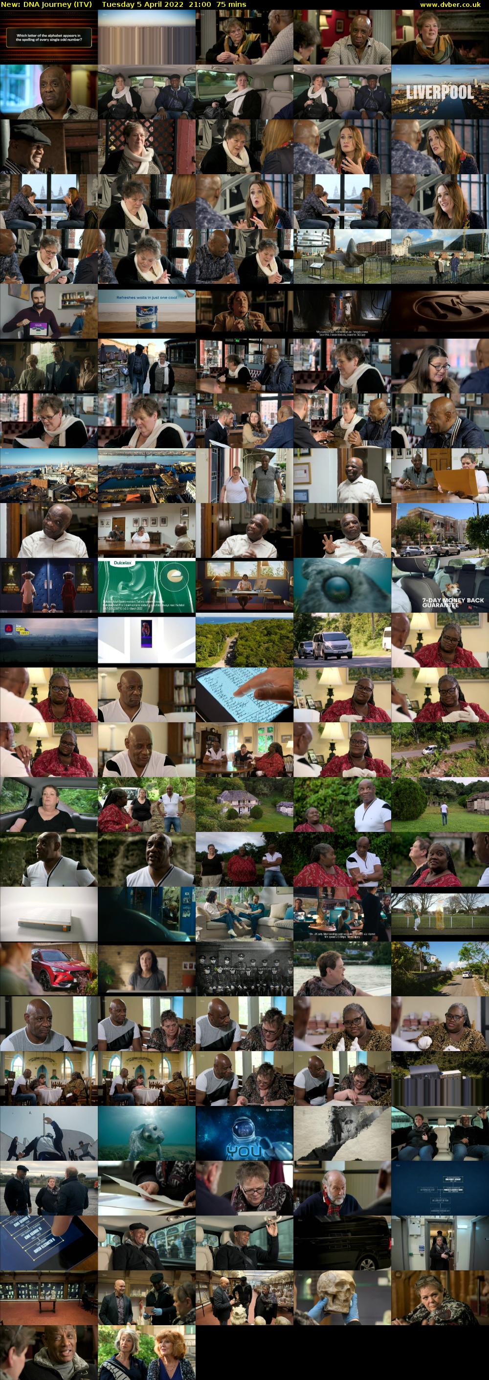 DNA Journey (ITV) Tuesday 5 April 2022 21:00 - 22:15