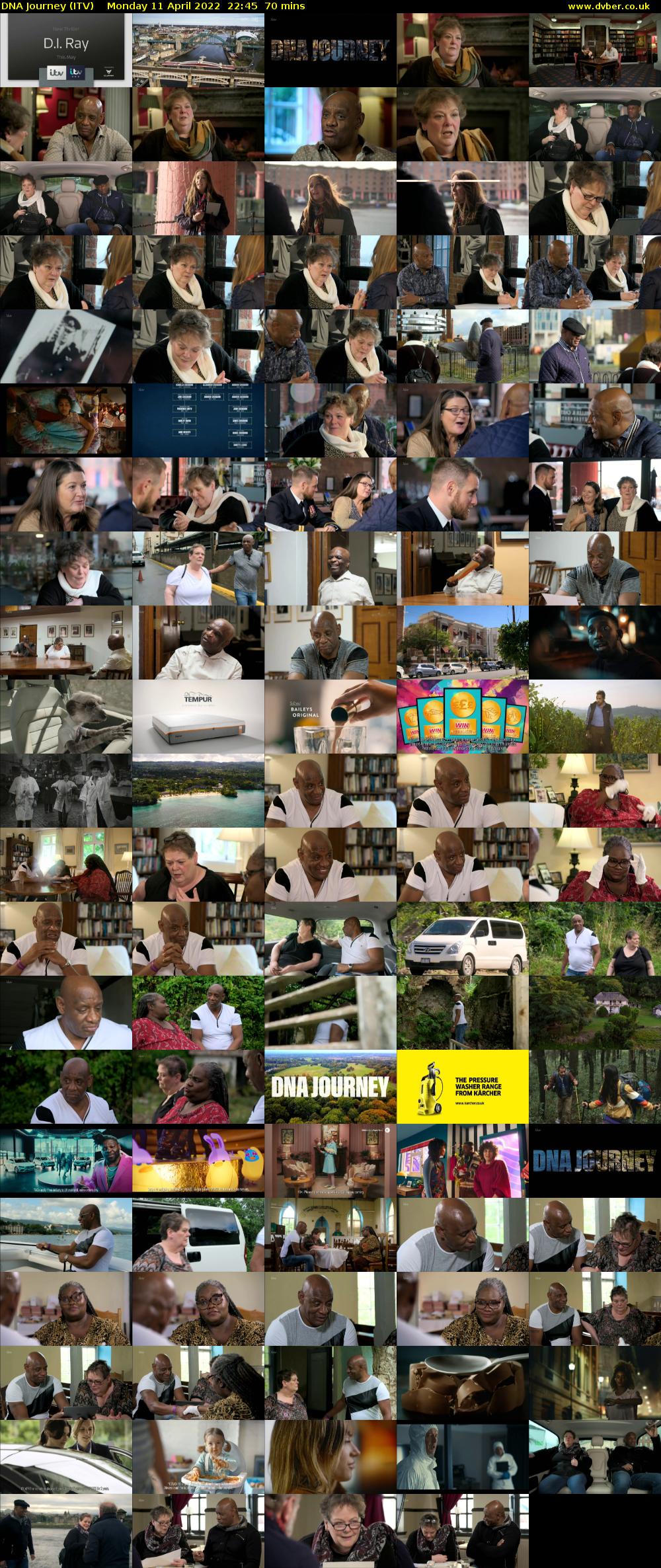 DNA Journey (ITV) Monday 11 April 2022 22:45 - 23:55