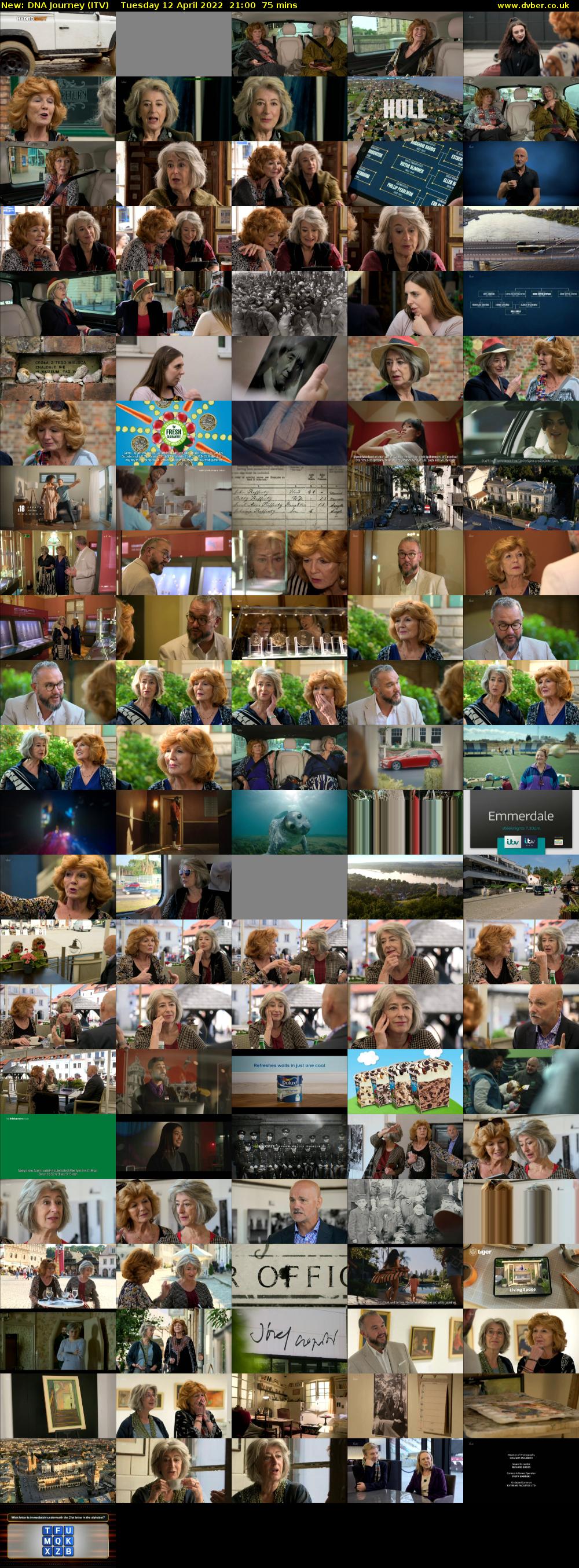 DNA Journey (ITV) Tuesday 12 April 2022 21:00 - 22:15