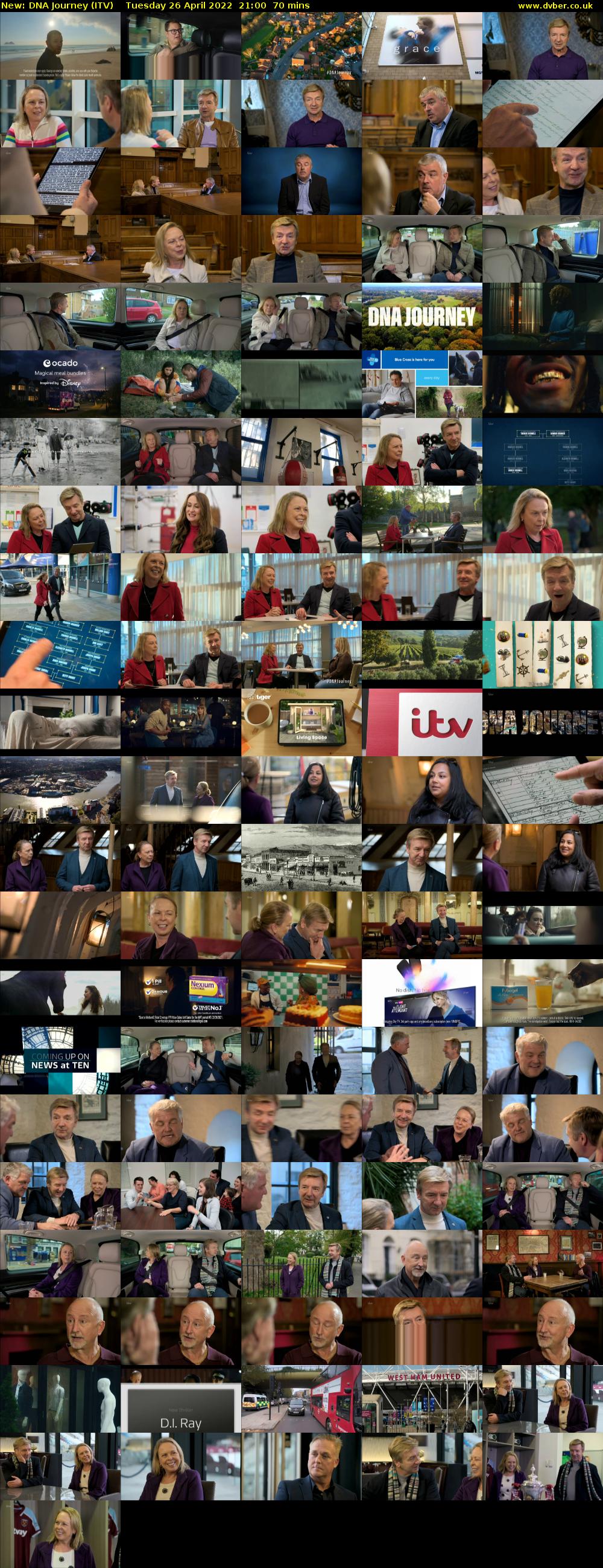 DNA Journey (ITV) Tuesday 26 April 2022 21:00 - 22:10