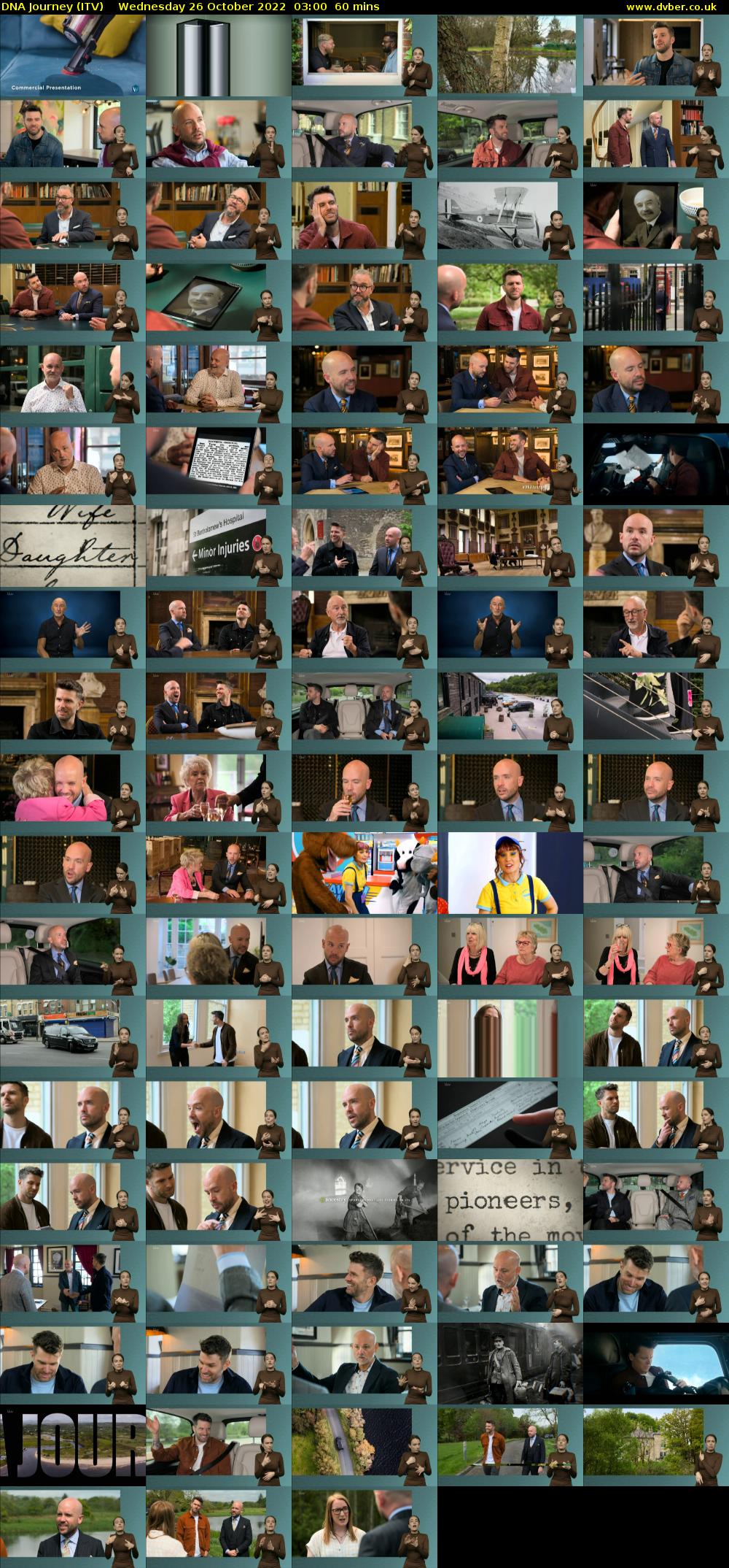 DNA Journey (ITV) Wednesday 26 October 2022 03:00 - 04:00
