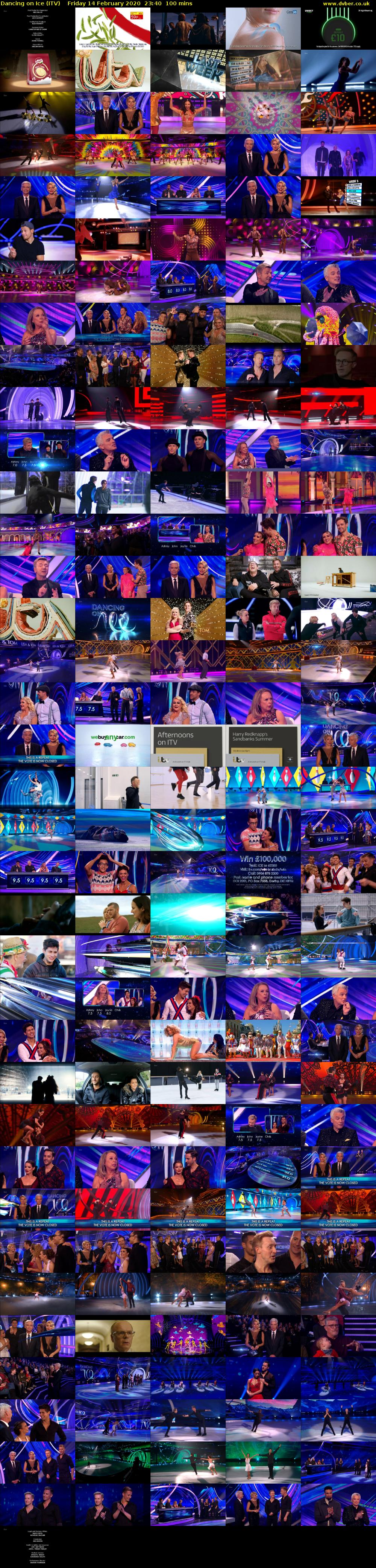 Dancing on Ice (ITV) Friday 14 February 2020 23:40 - 01:20