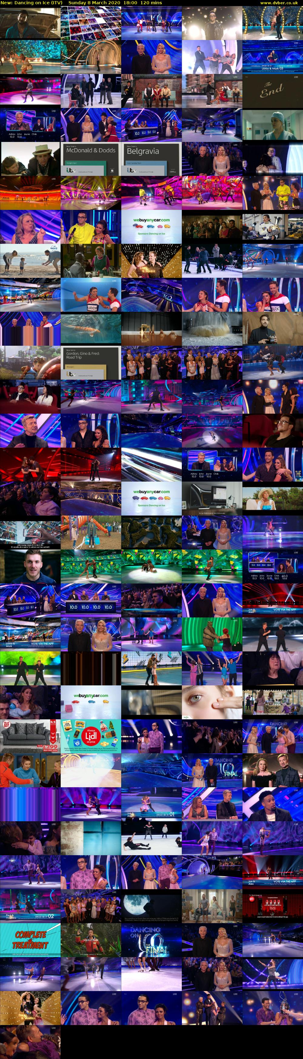 Dancing on Ice (ITV) Sunday 8 March 2020 18:00 - 20:00
