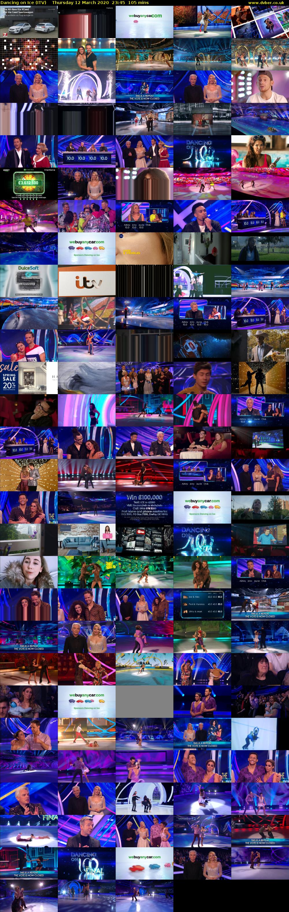 Dancing on Ice (ITV) Thursday 12 March 2020 23:45 - 01:30