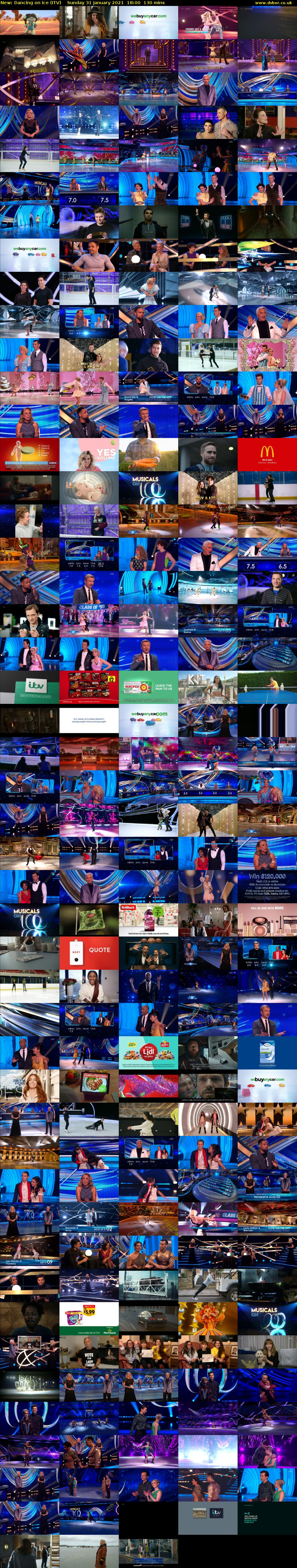 Dancing on Ice (ITV) Sunday 31 January 2021 18:00 - 20:10