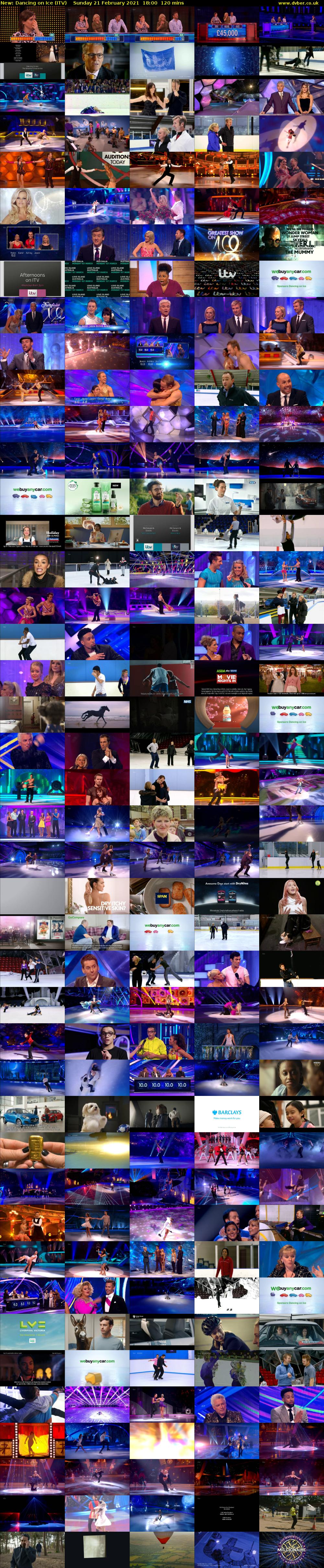 Dancing on Ice (ITV) Sunday 21 February 2021 18:00 - 20:00