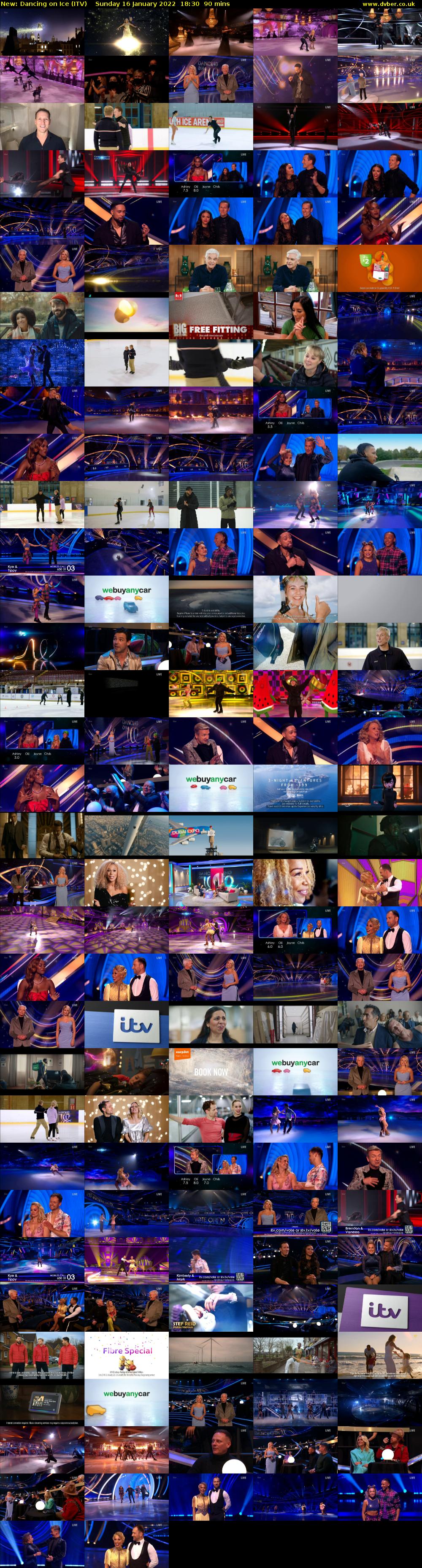 Dancing on Ice (ITV) Sunday 16 January 2022 18:30 - 20:00