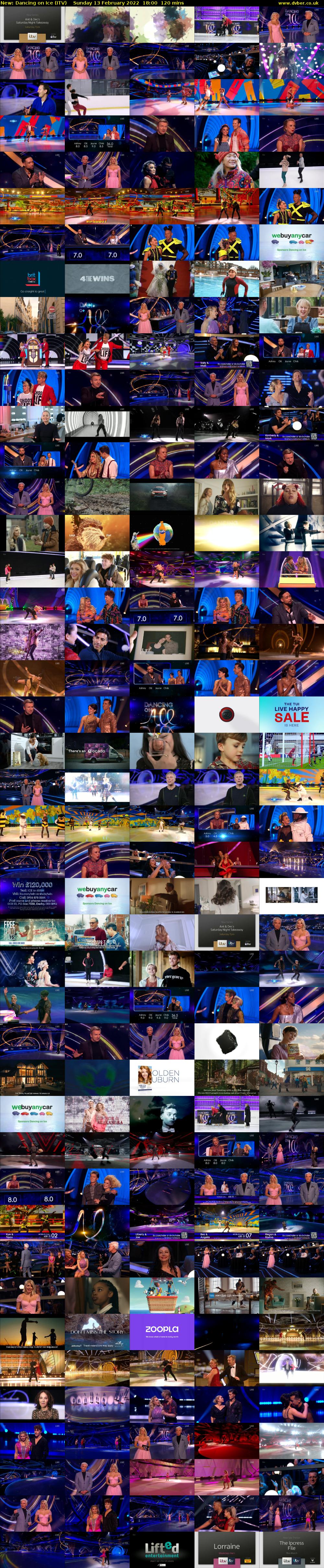 Dancing on Ice (ITV) Sunday 13 February 2022 18:00 - 20:00