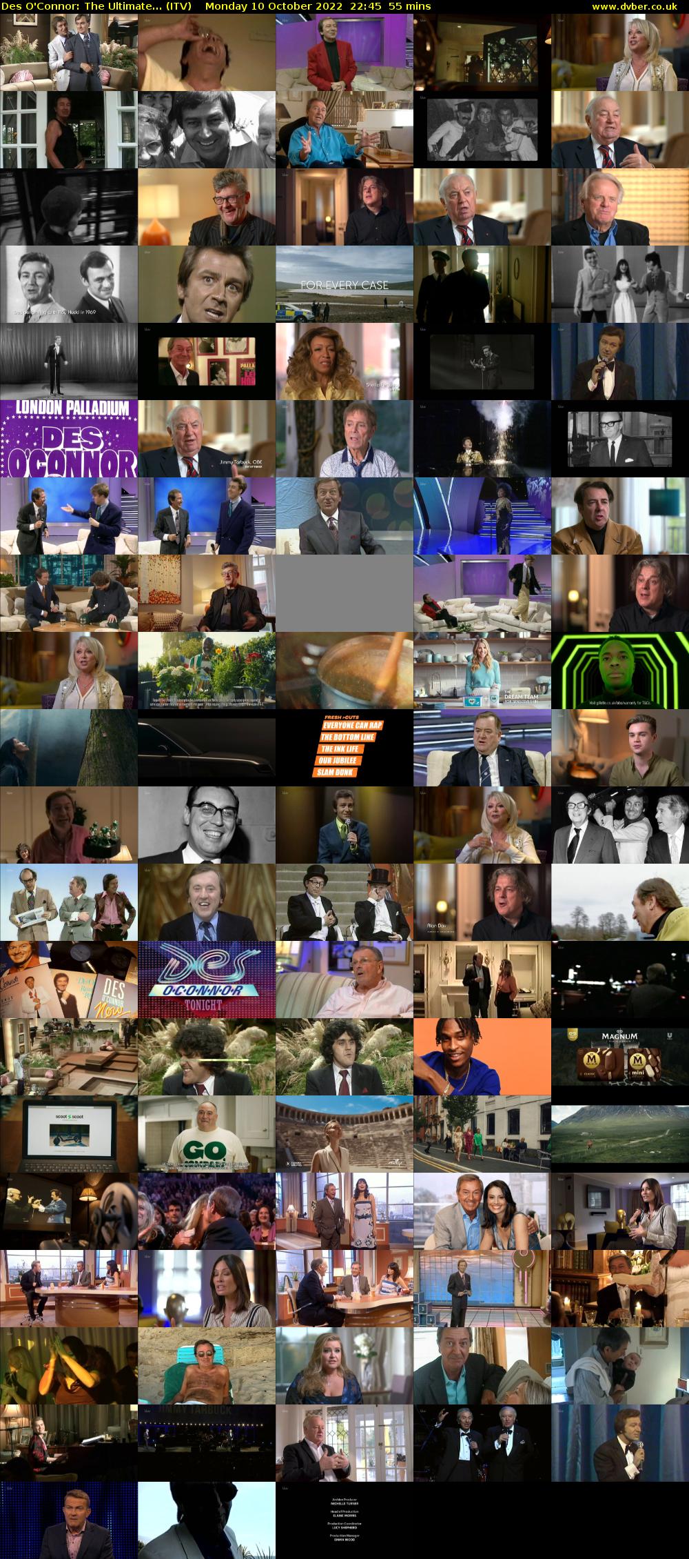Des O'Connor: The Ultimate... (ITV) Monday 10 October 2022 22:45 - 23:40
