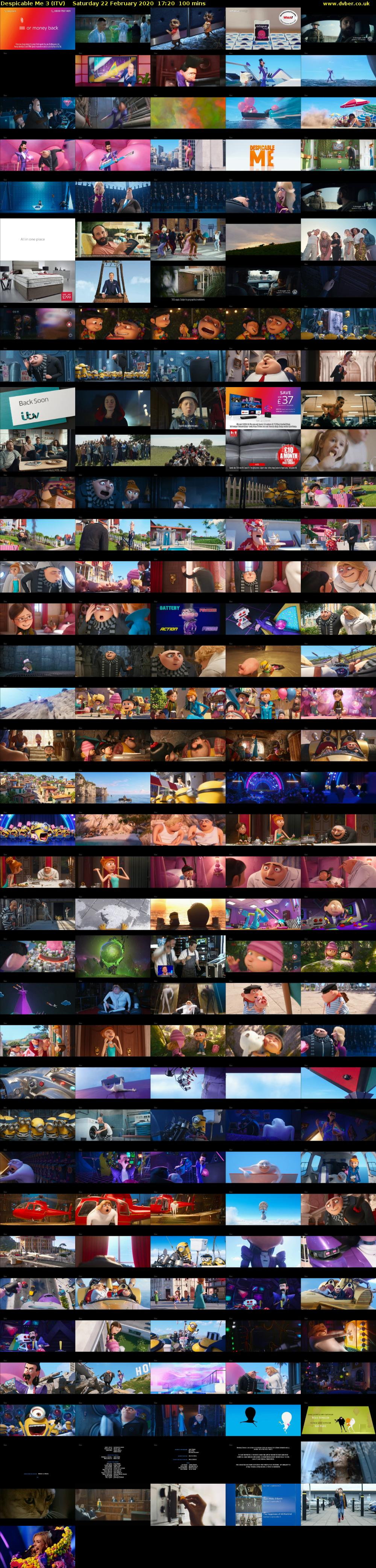 Despicable Me 3 (ITV) Saturday 22 February 2020 17:20 - 19:00