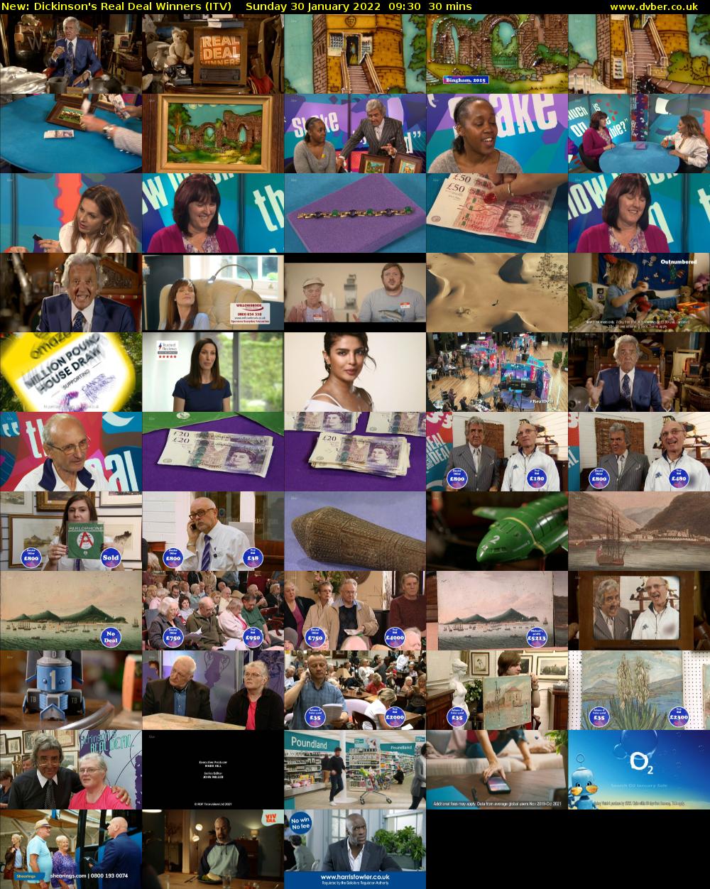 Dickinson's Real Deal Winners (ITV) Sunday 30 January 2022 09:30 - 10:00