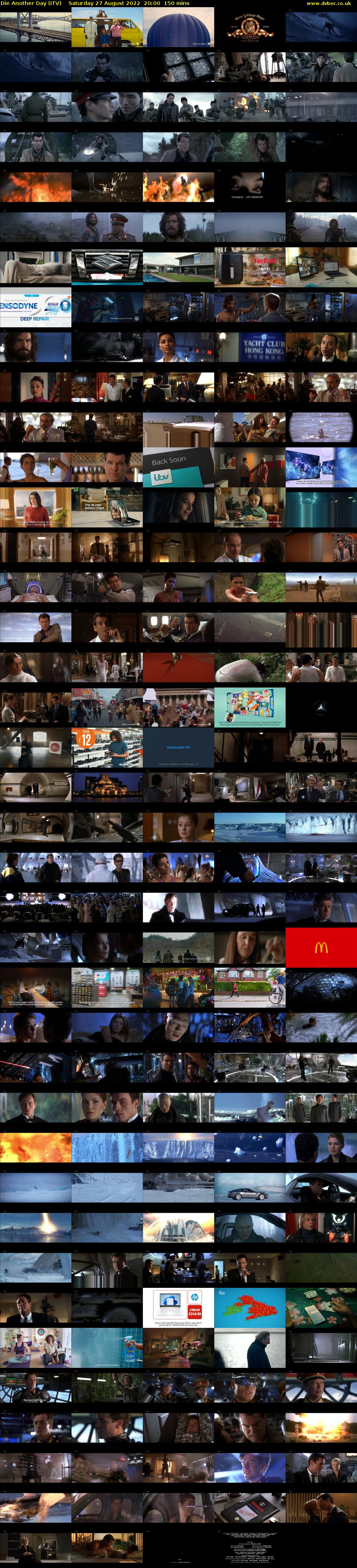 Die Another Day (ITV) Saturday 27 August 2022 20:00 - 22:30