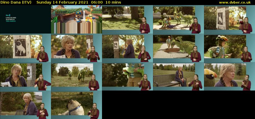 Dino Dana (ITV) Sunday 14 February 2021 06:00 - 06:10