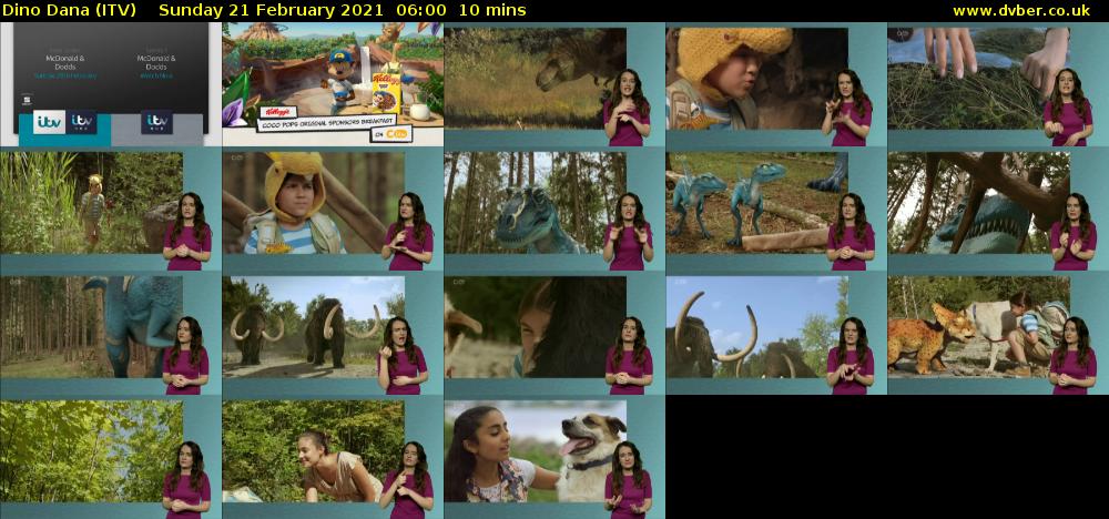 Dino Dana (ITV) Sunday 21 February 2021 06:00 - 06:10