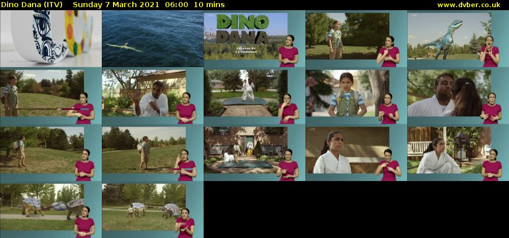Dino Dana (ITV) Sunday 7 March 2021 06:00 - 06:10