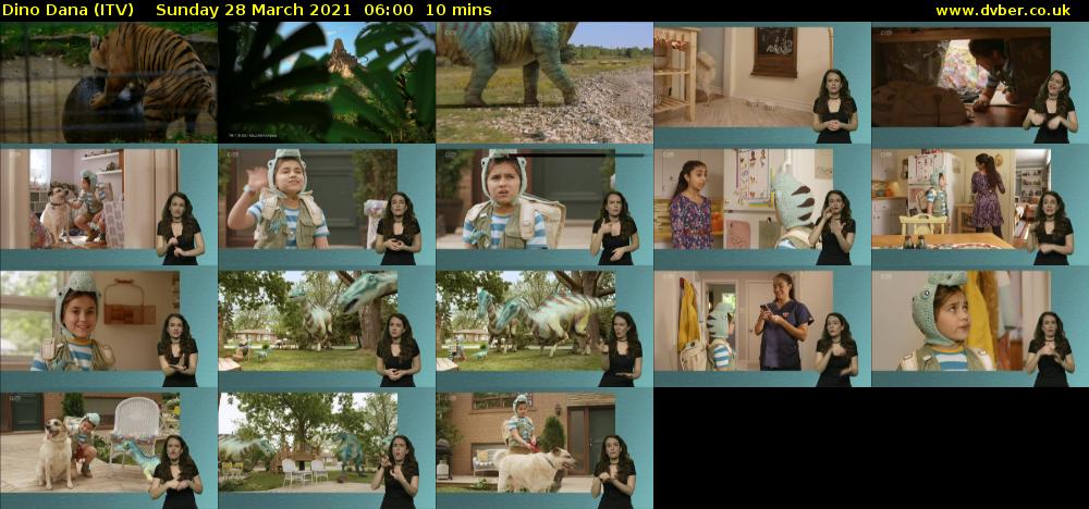 Dino Dana (ITV) Sunday 28 March 2021 06:00 - 06:10