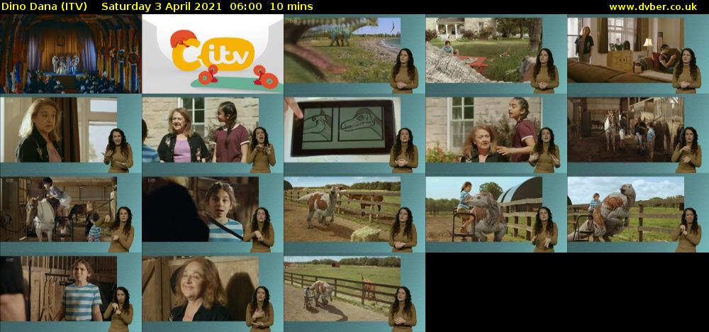 Dino Dana (ITV) Saturday 3 April 2021 06:00 - 06:10